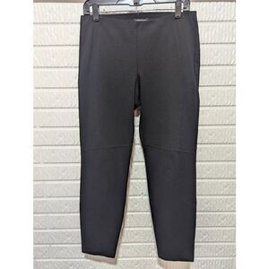 Eileen Fisher Women's Black Solid Pull-On Straight-Leg Knitted Pants Size S/P
